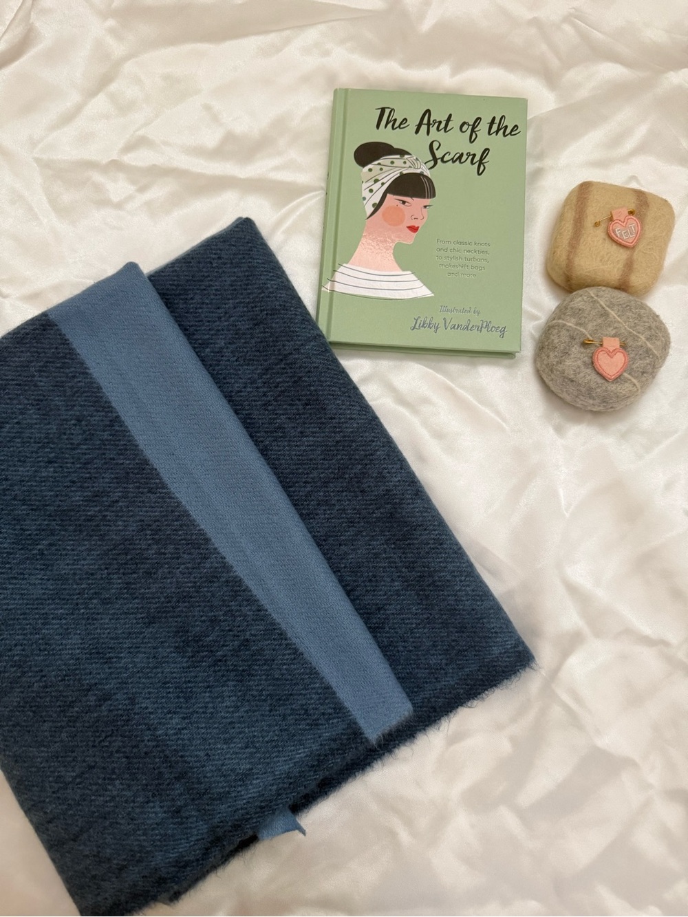 NEW! The Art of the Scarf Gift Set - Scarf, Book and 2 Goat Milk Soaps
